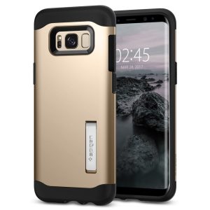 Galaxy S8 Plus Spigen Slim Armor Case with Kickstand - Champagne Gold