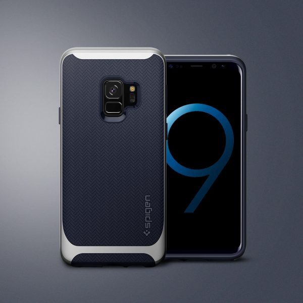 Samsung Galaxy S9 Spigen Original Neo Hybrid Dual Layer Case - Arctic Silver