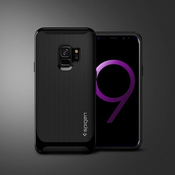 Samsung Galaxy S9 Spigen Original Neo Hybrid Dual Layer Case - Shiny Black Samsung Galaxy S9 Spigen Original Neo Hybrid Dual Layer Case - Shiny Black