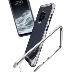 Samsung Galaxy S9 Spigen Original Neo Hybrid Dual Layer Case - Arctic Silver