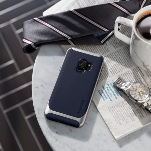 Samsung Galaxy S9 Spigen Original Neo Hybrid Dual Layer Case - Arctic Silver
