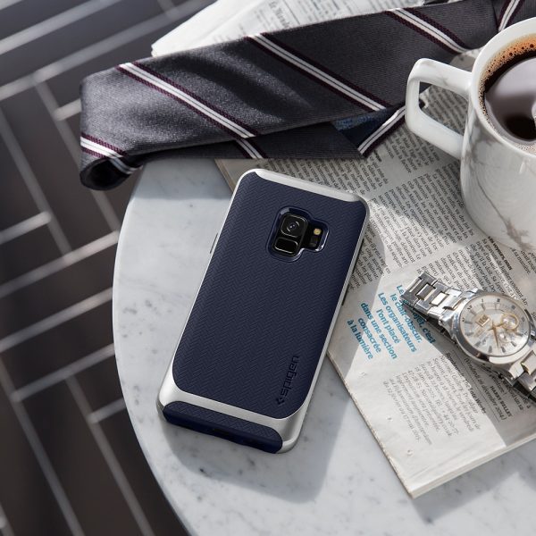 Samsung Galaxy S9 Spigen Original Neo Hybrid Dual Layer Case - Arctic Silver