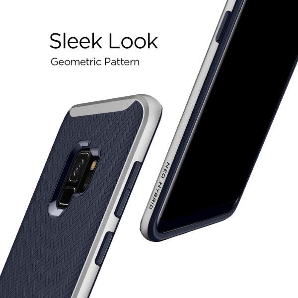 Samsung Galaxy S9 Spigen Original Neo Hybrid Dual Layer Case - Arctic Silver