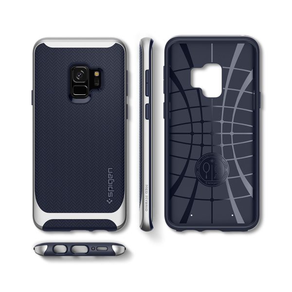 Samsung Galaxy S9 Spigen Original Neo Hybrid Dual Layer Case - Arctic Silver