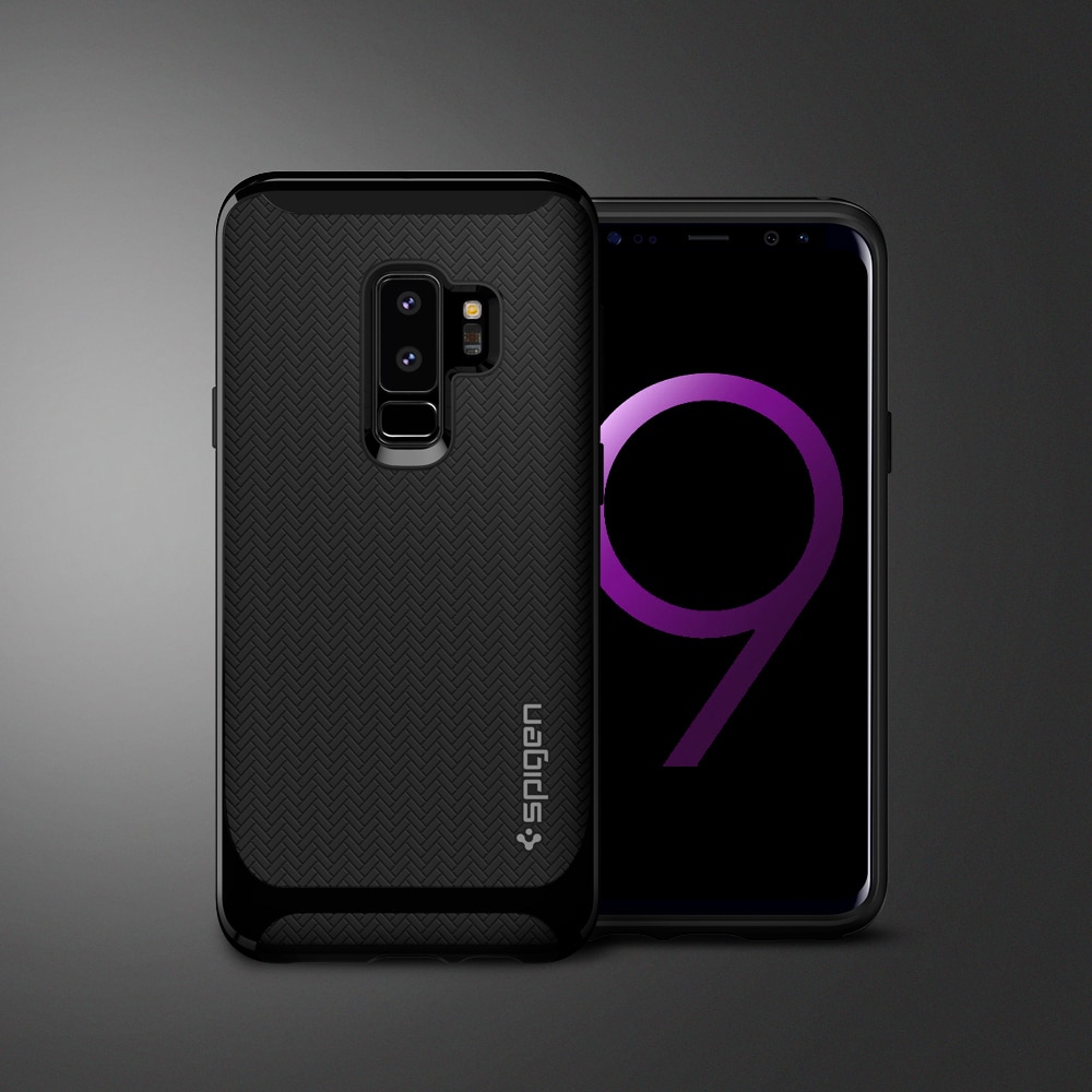 Samsung Galaxy S9 Plus Spigen Original Neo Hybrid Dual Layer Case - Shiny Black