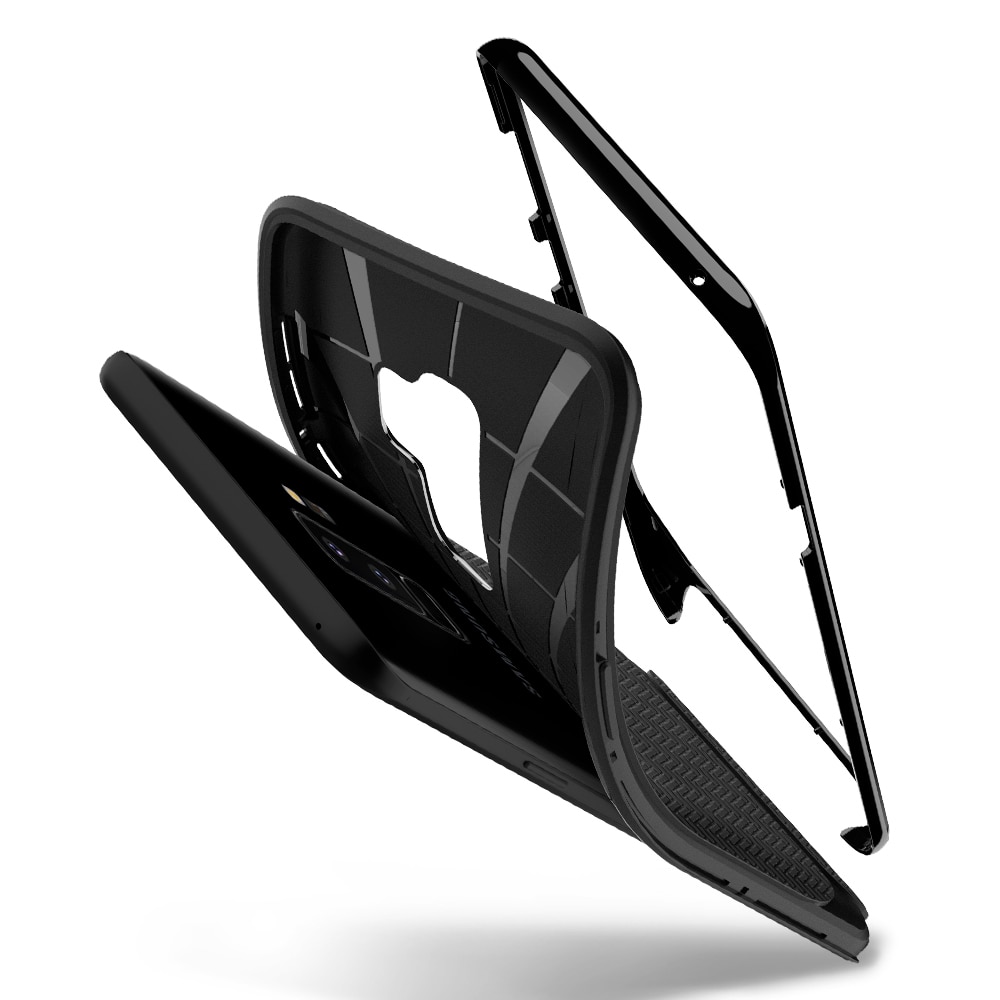 Samsung Galaxy S9 Plus Spigen Original Neo Hybrid Dual Layer Case - Shiny Black