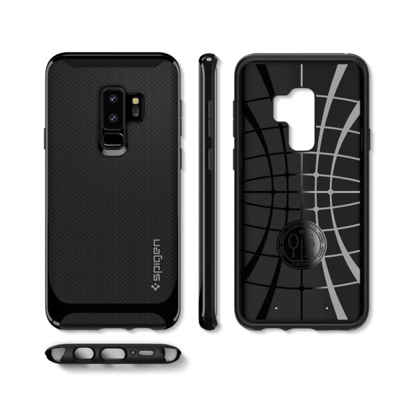 Samsung Galaxy S9 Plus Spigen Original Neo Hybrid Dual Layer Case - Shiny Black
