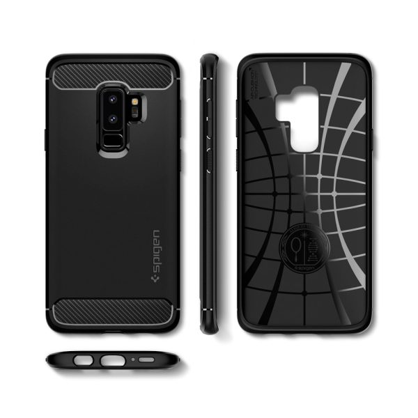 Samsung Galaxy S9 Plus Spigen Original Rugged Armor Soft Case - Matte Black Samsung Galaxy S9 Plus Spigen Original Rugged Armor Soft Case - Matte Black