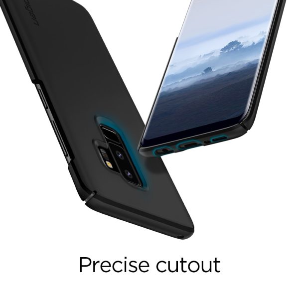 Samsung Galaxy S9 Plus Spigen Original Thin Fit Case - SF Black Samsung Galaxy S9 Plus Spigen Original Thin Fit Case - SF Black