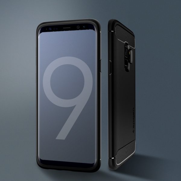 Samsung Galaxy S9 Spigen Original Rugged Armor Soft Case - Matte Black