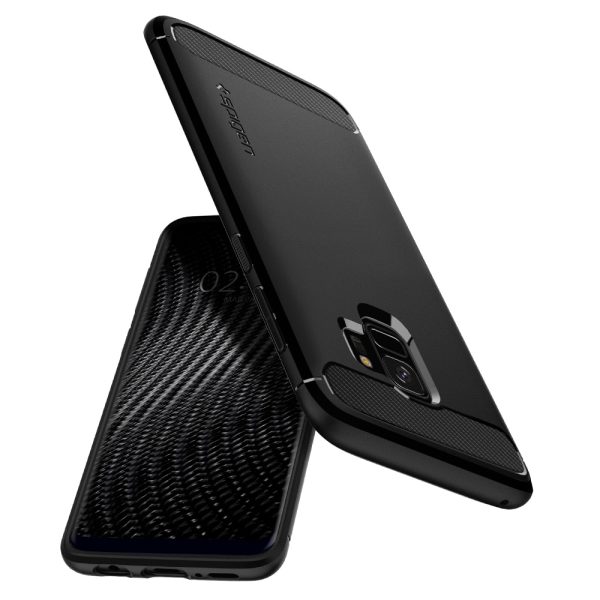 Samsung Galaxy S9 Spigen Original Rugged Armor Soft Case - Matte Black