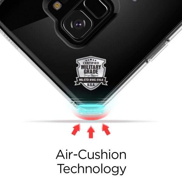 Samsung Galaxy S9 Spigen Ultra Hybrid S Case - Crystal Clear