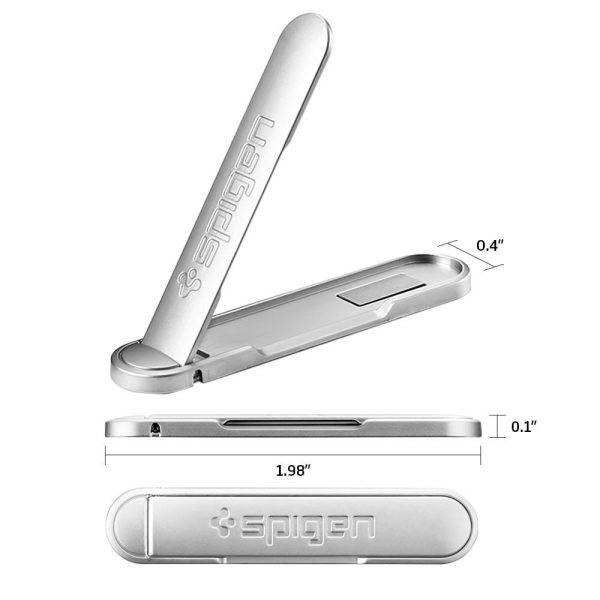 Spigen U100 Kickstand with Magnetic Clasp for every Phone - Silver