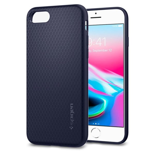 Apple iPhone 8 / iPhone 7 Spigen Liquid Air Case - Midnight Blue