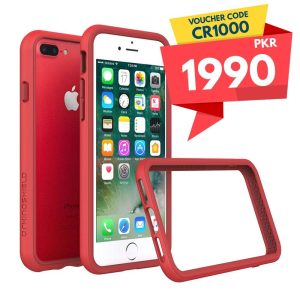 Apple iPhone 8 Plus / 7 Plus RhinoShield CrashGuard Bumper Case - Red