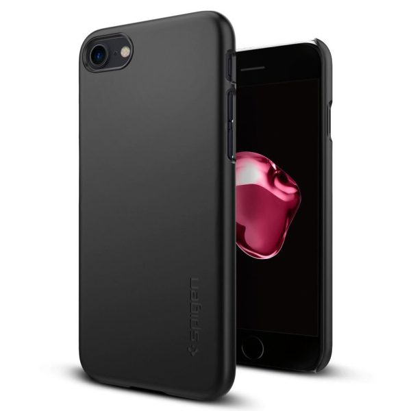 Apple iPhone 8 / iPhone 7 Spigen Thin Fit Case - SF Black Apple iPhone 8 / iPhone 7 Spigen Thin Fit Case - SF Black
