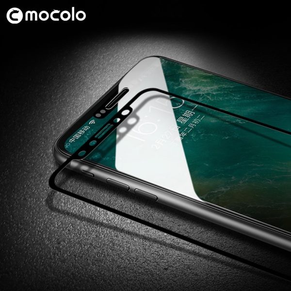 Mocolo iPhone X Edge to Edge Tempered Glass - Black