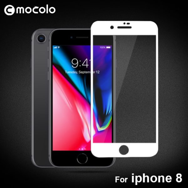 Mocolo iPhone 8 Edge to Edge Tempered Glass - Black