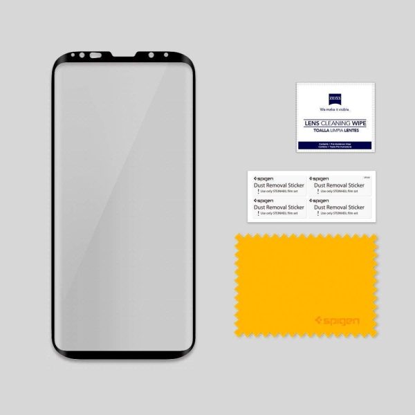 Galaxy S9 Spigen GLASTr Curved Slim Case Friendly Curved Tempered Glass