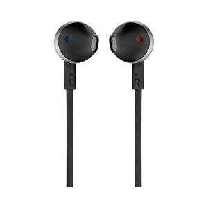 JBL T205 Pure Bass Metal Earbud Headphones with Mic - Black