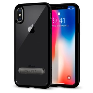 Apple iPhone X Spigen Ultra Hybrid S Case - Midnight Black