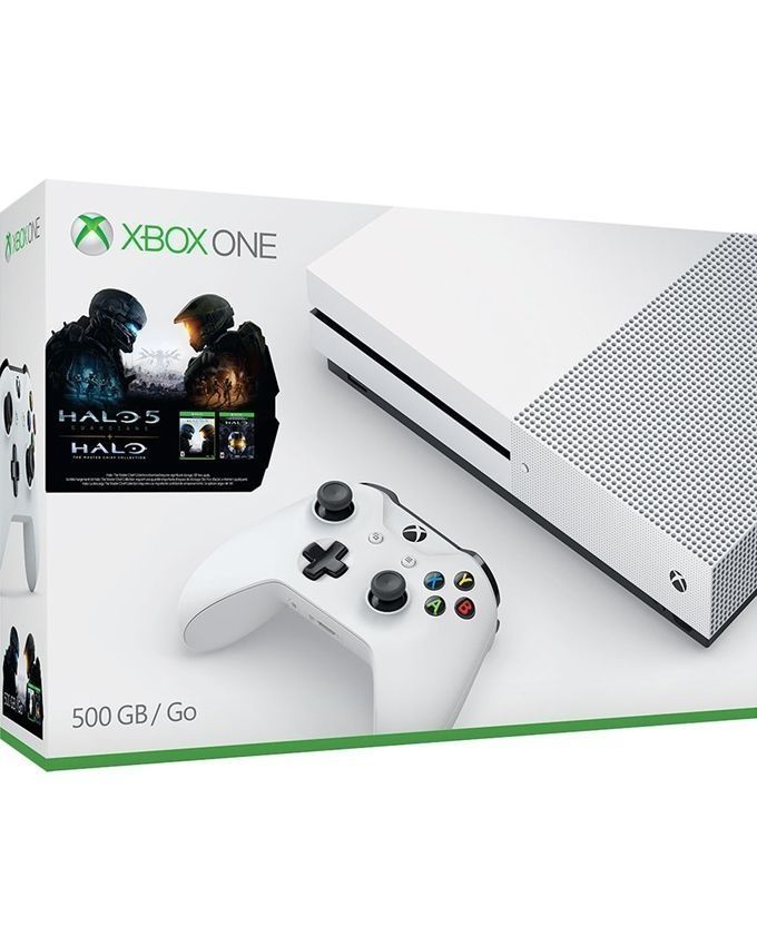 Microsoft Xbox One S Console 500GB(HDD) Halo Collection Bundle White