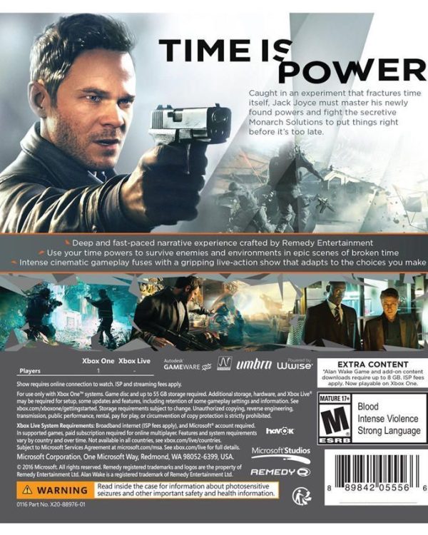 Quantum Break For  Xbox One  - Microsoft Quantum Break For  Xbox One  - Microsoft