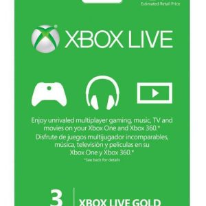 XBox Live 3 Months Membership Card  - Microsoft