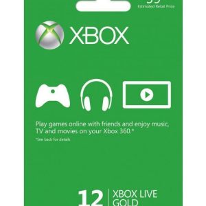 XBox Live Membership Card -12 Months - Microsoft