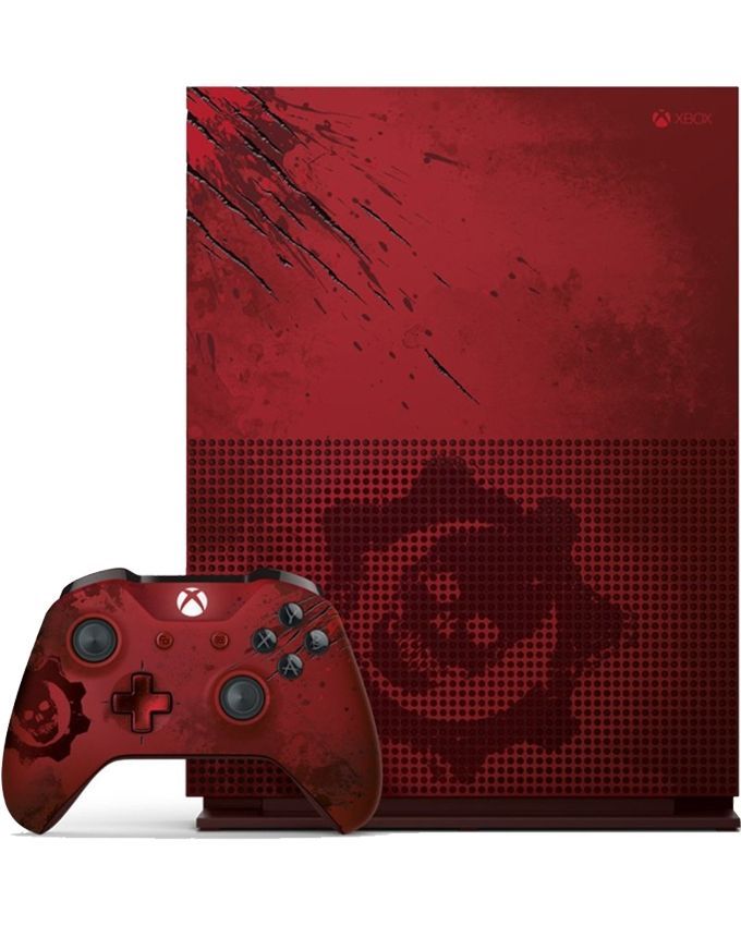 Microsoft Xbox One S 2TB(HDD) Console Gears of War 4 Limited Edition Red
