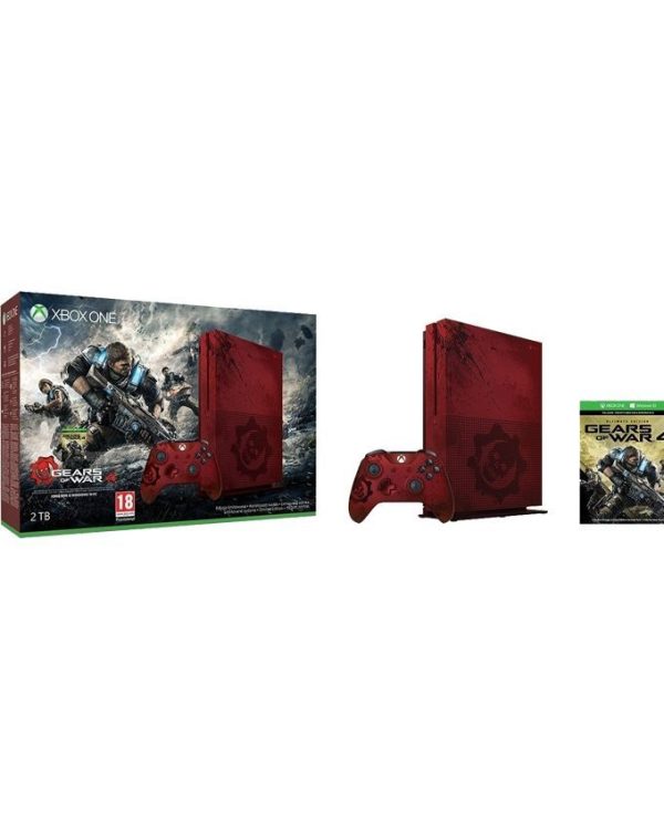 Microsoft Xbox One S 2TB(HDD) Console  Gears of War 4  Limited Edition Red Microsoft Xbox One S 2TB(HDD) Console  Gears of War 4  Limited Edition Red