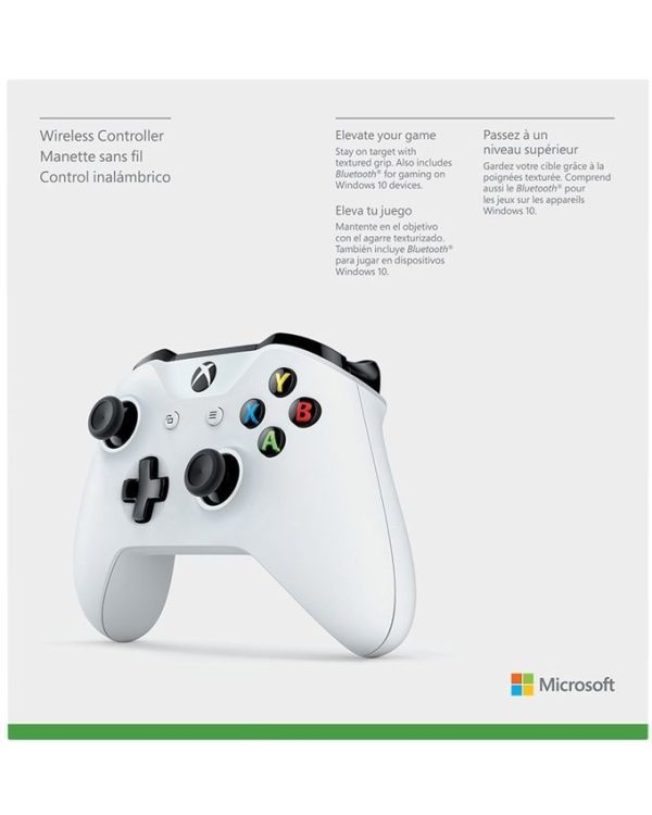 Xbox Wireless Controller for PC & Xbox One & Xbox One S  White  -  Microsoft
