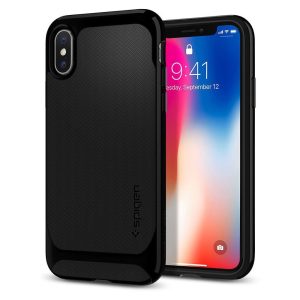Apple iPhone X Original Spigen Case Neo Hybrid - Jet Black