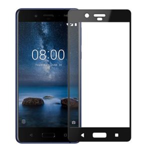Mocolo Nokia 8 3D Edge to Edge Tempered Glass - Black