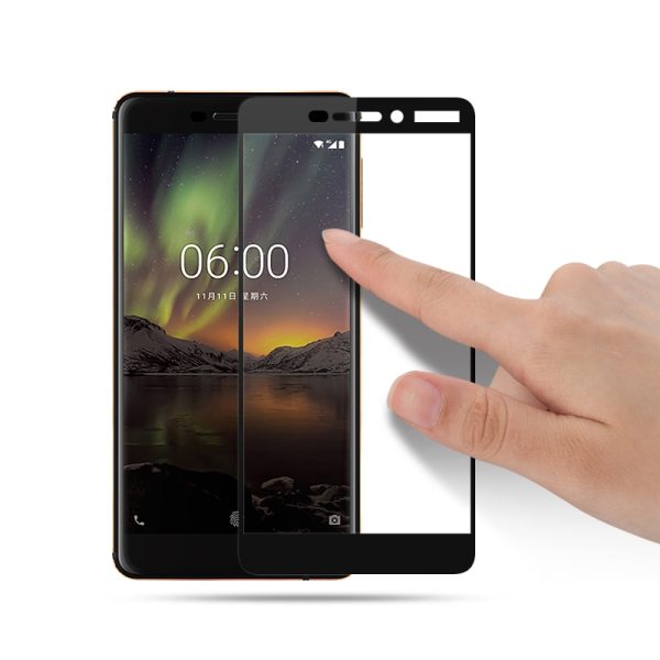 Mocolo Nokia 6.1 (Nokia 6 2018) Edge to Edge Tempered Glass - Black Mocolo Nokia 6.1 (Nokia 6 2018) Edge to Edge Tempered Glass - Black