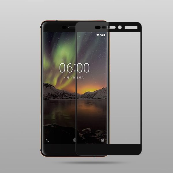 Mocolo Nokia 6.1 (Nokia 6 2018) Edge to Edge Tempered Glass - Black Mocolo Nokia 6.1 (Nokia 6 2018) Edge to Edge Tempered Glass - Black