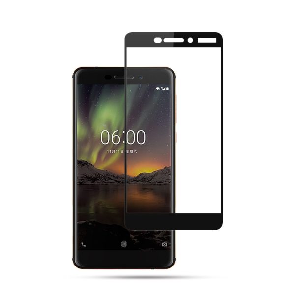 Mocolo Nokia 6.1 (Nokia 6 2018) Edge to Edge Tempered Glass - Black Mocolo Nokia 6.1 (Nokia 6 2018) Edge to Edge Tempered Glass - Black