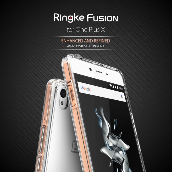 OnePlus X Ringke Hybrid Drop Protection Fusion Case - Crystal Clear