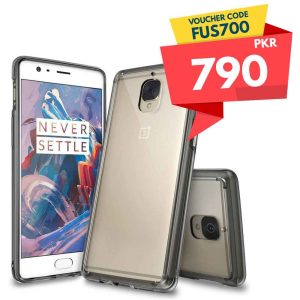 OnePlus 3 / 3T Ringke Hybrid Drop Protection Fusion Case - Smoke Black