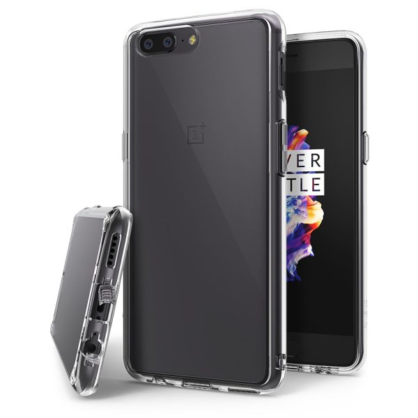 OnePlus 5 Ringke Hybrid Drop Protection Fusion Case - Crystal Clear