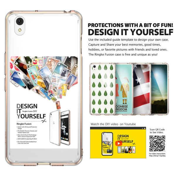 OnePlus X Ringke Hybrid Drop Protection Fusion Case - Crystal Clear