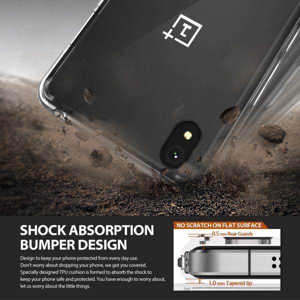 OnePlus X Ringke Hybrid Drop Protection Fusion Case - Crystal Clear