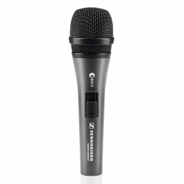 Sennheiser Cardioid Handheld Dynamic Microphone with Built-In On/Off Switch - E835-S