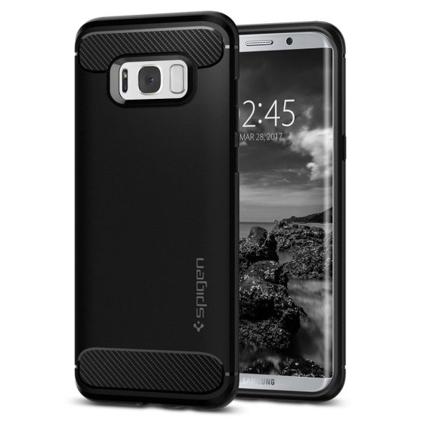 Samsung Galaxy S8 Spigen Rugged Armor Case - Black Samsung Galaxy S8 Spigen Rugged Armor Case - Black