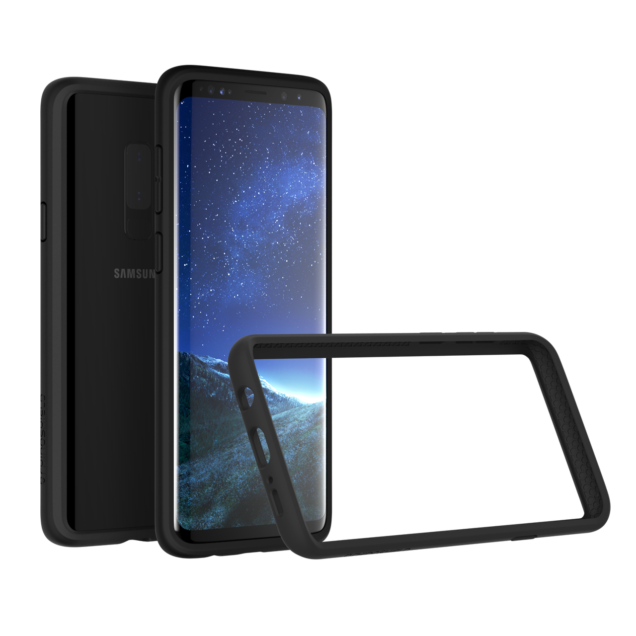 RhinoShield Samsung Galaxy S9 Plus CrashGuard Bumper Case - Black