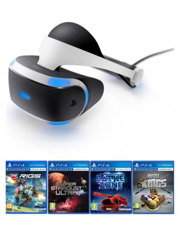 PlayStation VR Headset with 4 VR Games Black - Sony PlayStation VR Headset with 4 VR Games Black - Sony