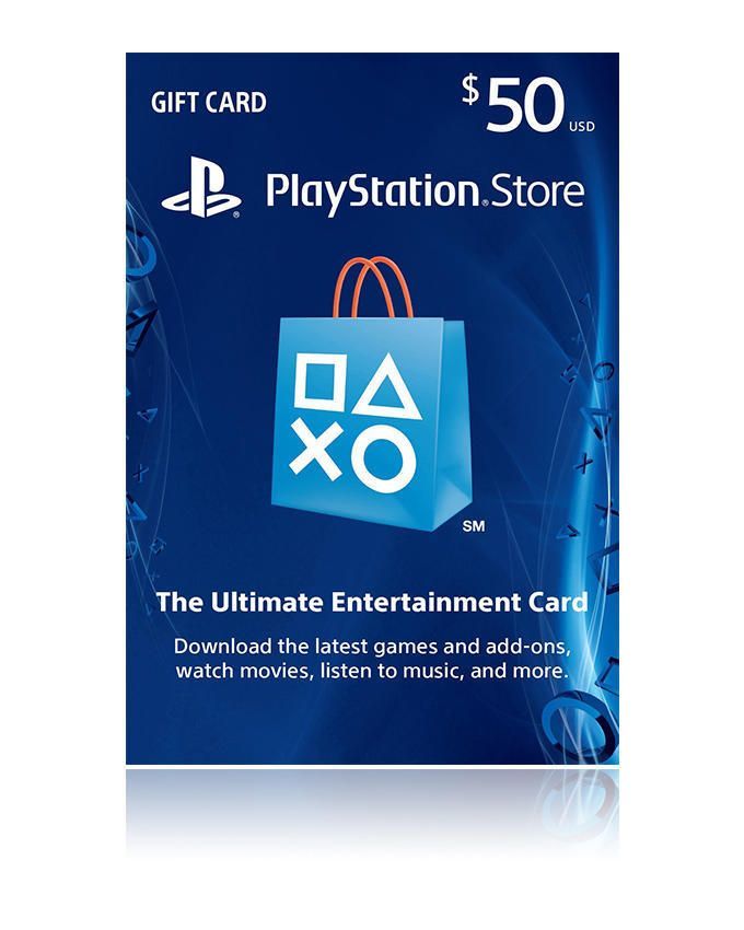 PS Store Gift $ 50 Card PS Vita - Sony