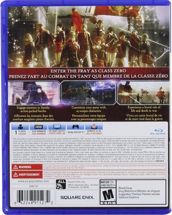 Final Fantasy Type-0 HD For PlayStation 4 -  Square Enix Final Fantasy Type-0 HD For PlayStation 4 -  Square Enix