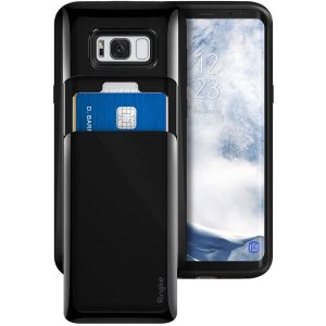 Samsung Galaxy S8 Ringke Access Wallet Card Holder Case - Gloss Black