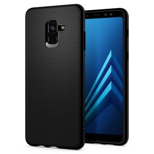 Samsung Galaxy A8 Plus 2018 Spigen Original Liquid Air Soft Case - Matte Black